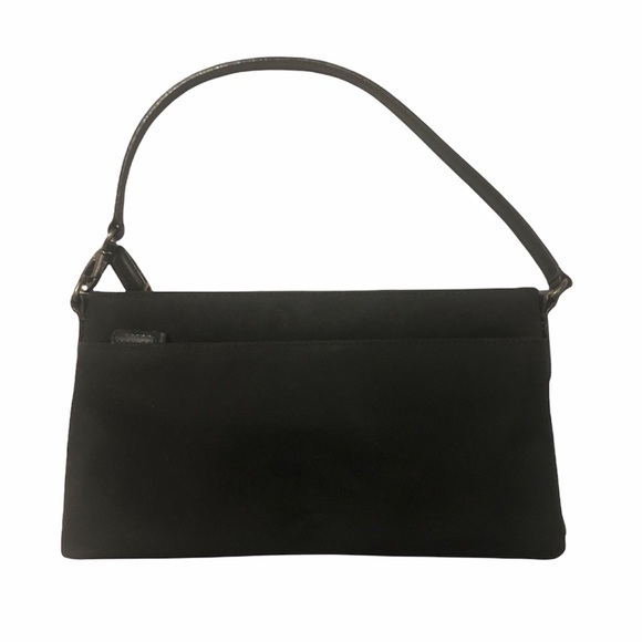 Coach Vintage Nylon Leather Black Mini Bag